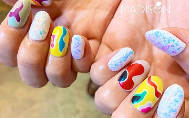 colorful nail