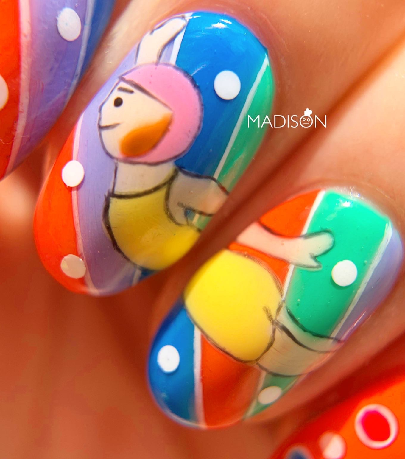 colorful nail