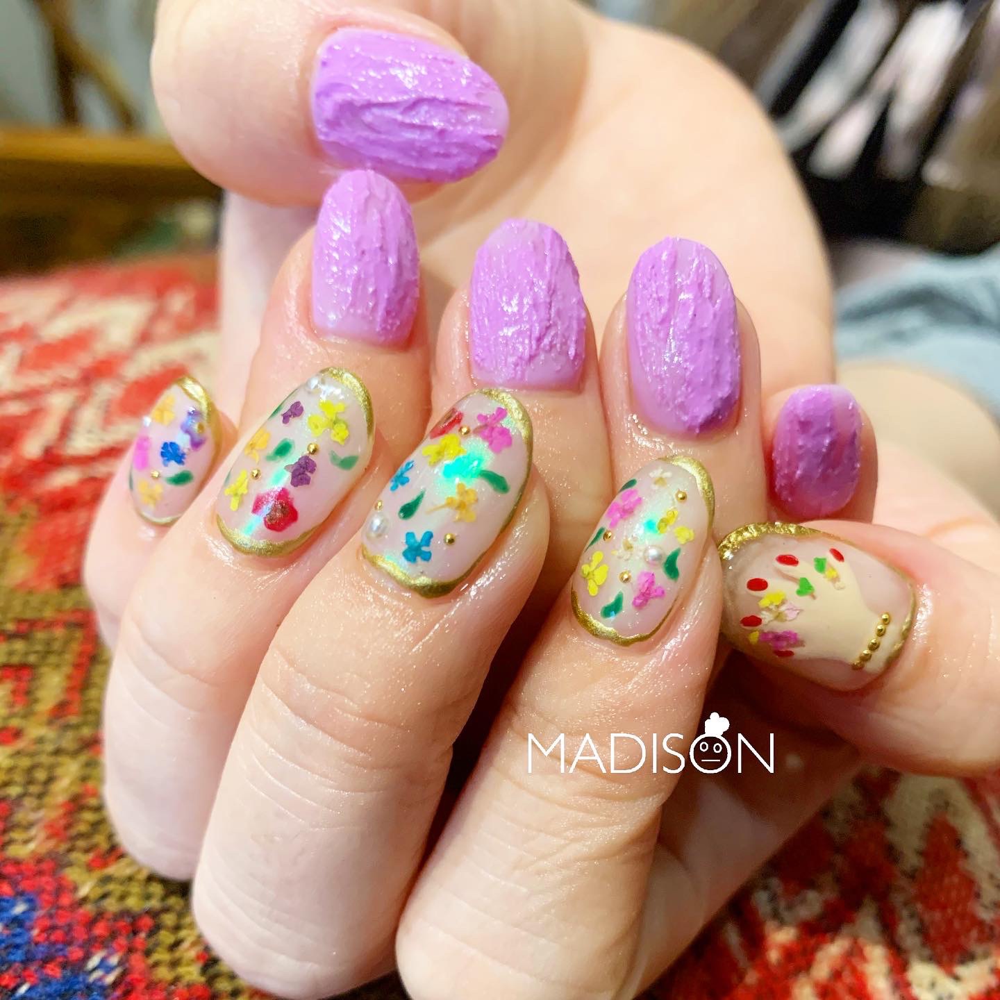 Flower nail 🌼👋