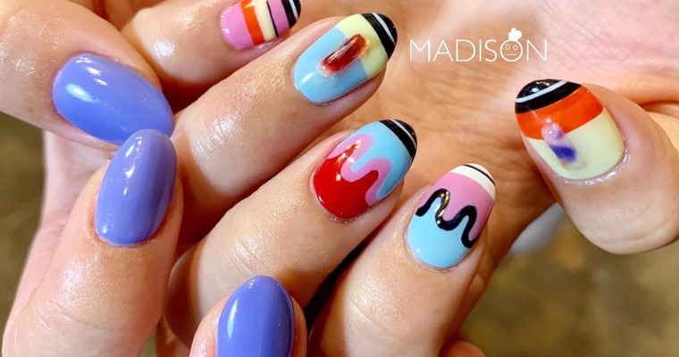 colorful nail🌈🌈