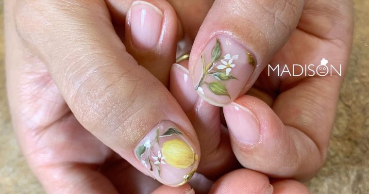 botanical nail🍋🌿