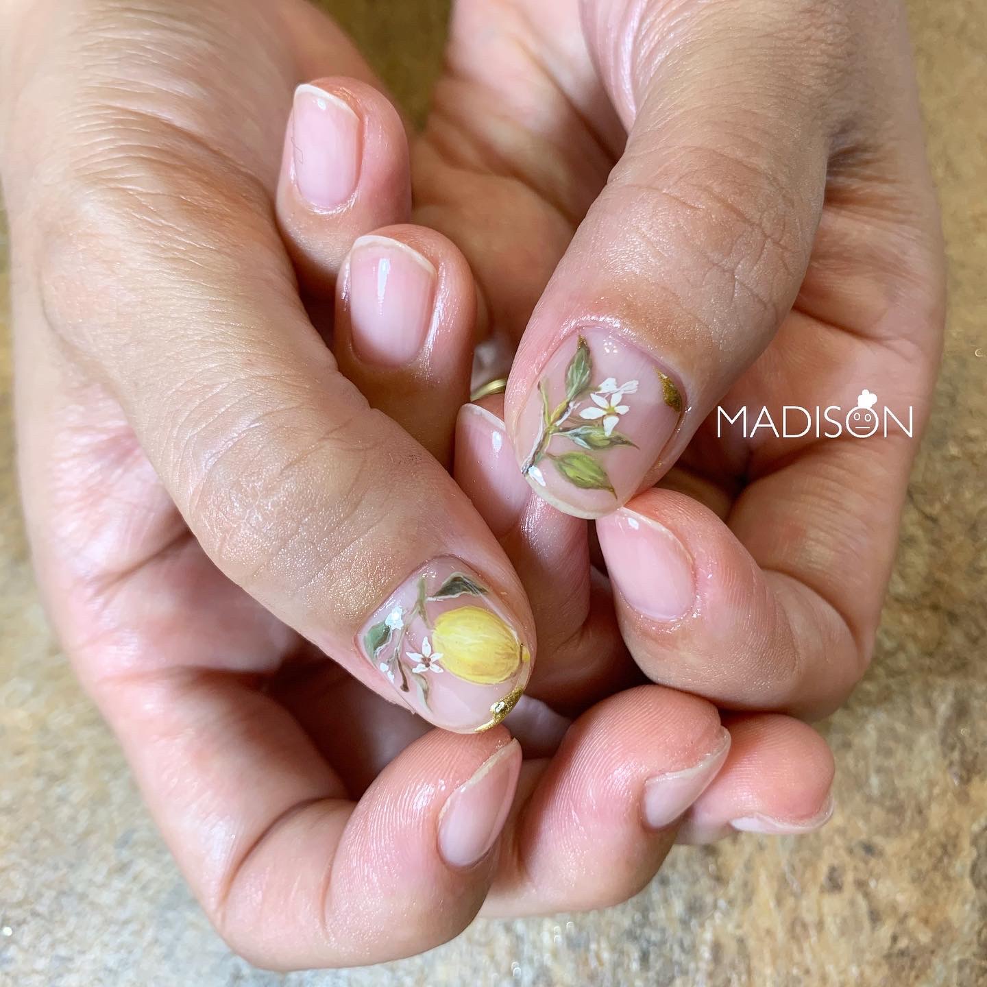 botanical nail🍋🌿