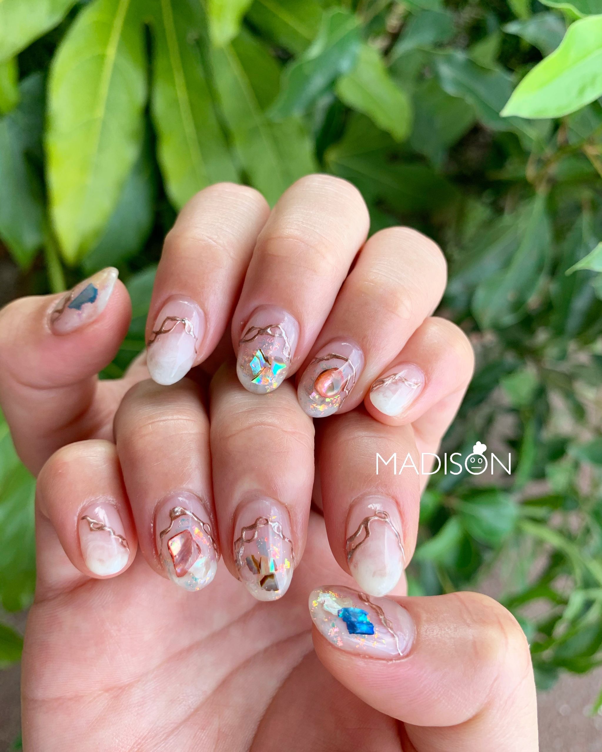 clear nail 🌼